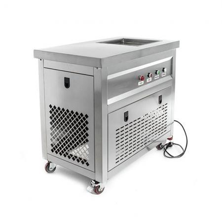 Фризер для ролл мороженого KCB-1F Foodatlas (световой короб, стол для топпингов)